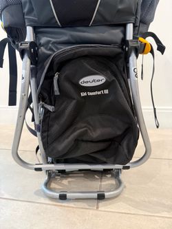 Deuter Kid Comfort III Child Carrier Hiking Backpack Black/Grey