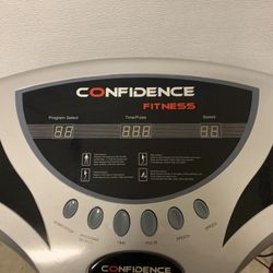 Confidence Fitness Whole Body Vibration Plate Trainer Machine with Arm Straps