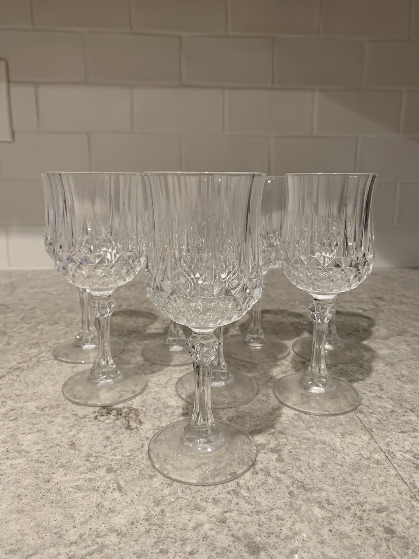 Small Crystal wine glasses