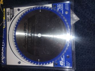 10" 60  carbide tooth fine finish saw blade