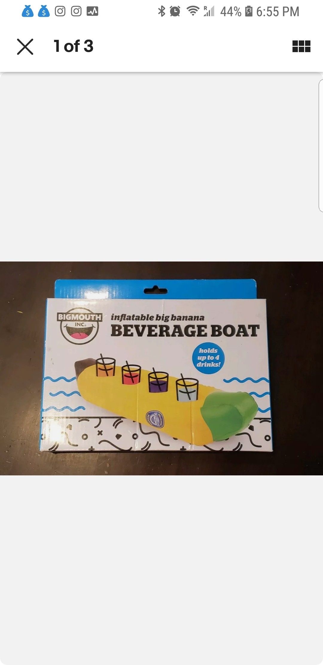 Big mouth Inflatable Banana Beverage Boat