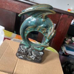 Dragon Statue With  incense