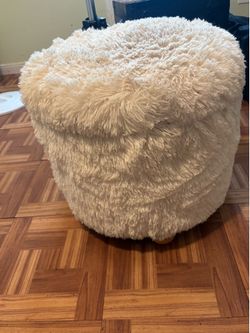 fuzzy ottoman / chair