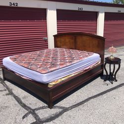 FREE delivery - King Size bed (Frame, Box Spring, mattress)