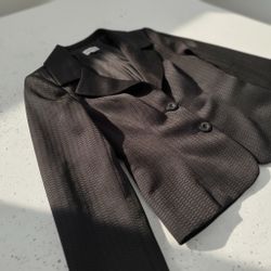 Nicolette Classic, Textured & Tailored Black Blazer - Women’s