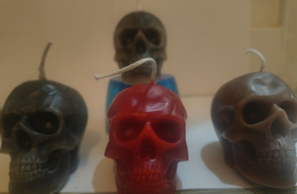 Skull Candles For Halloween