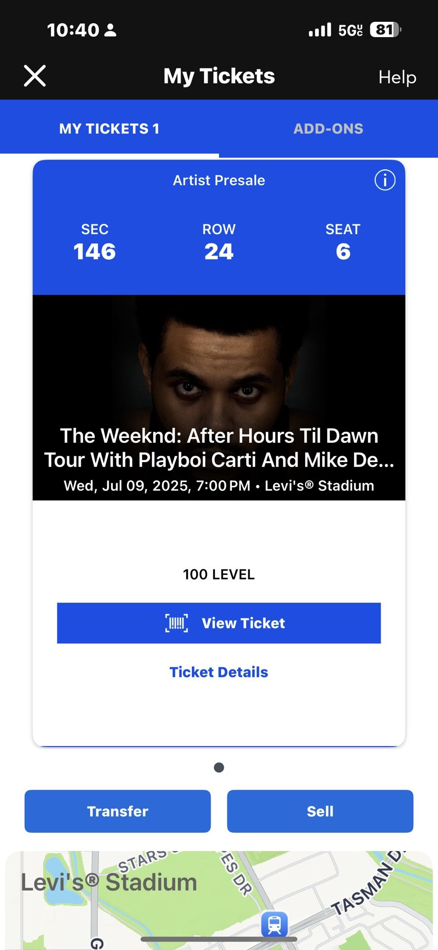 1-ticket To See The Weekend This July