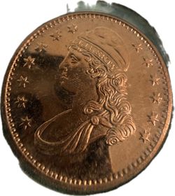 Capped Bust Liberty Copper Round Coin