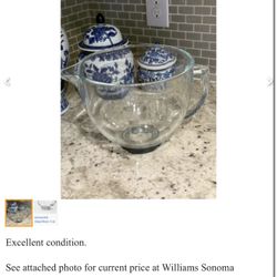Kitchen Aid 5 QT Glass Bowl