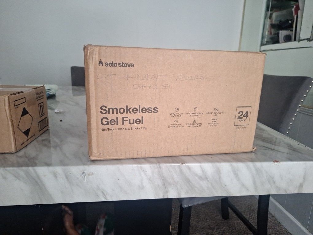 Save $75-90 !!!Smokeless Gel Fuel Great Price 24 Pack Free 6 Cans Of Clean Fuel Cans By Terra Flame!!!! 