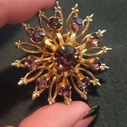 Vintage Coro Brooch , Signed