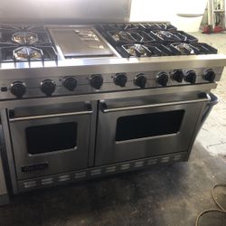 Viking 48” Stainless Steel All Gas Range Stove With Sealed Burners 