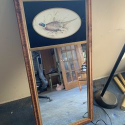 Ethan Allen Pheasant Mirror By George Messier