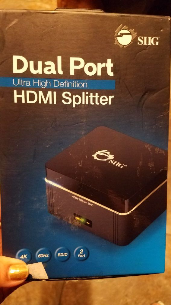 HDMI dual splitter NEW