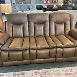 Morello Chocolate Brown 2 Piece Reclining Sofa and Loveseat Set /P