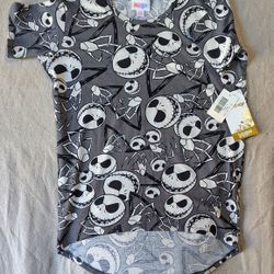 Disney x LuLaRoe Jack Skellington T-shirt - Juniors 8 *NWT*