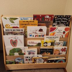Double-sided Book Display Shelf