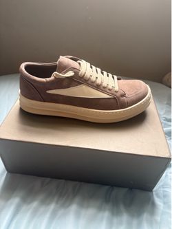 Rick Owens brown suede low top trainers. Size US 11 #sneakers #luxury
