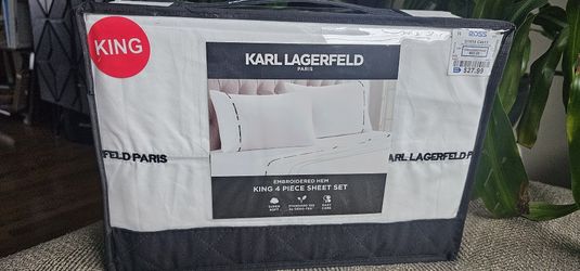 4pc WHITE KING SIZE SHEETS NIB