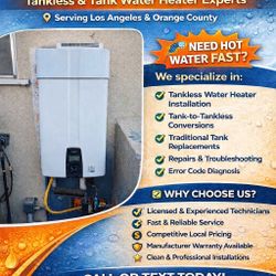 Tankless and Tank Water Heater 