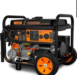 WEN 11,000-Watt 120V/240V Dual Fuel Portable Generator with Wheel Kit and Electric Start