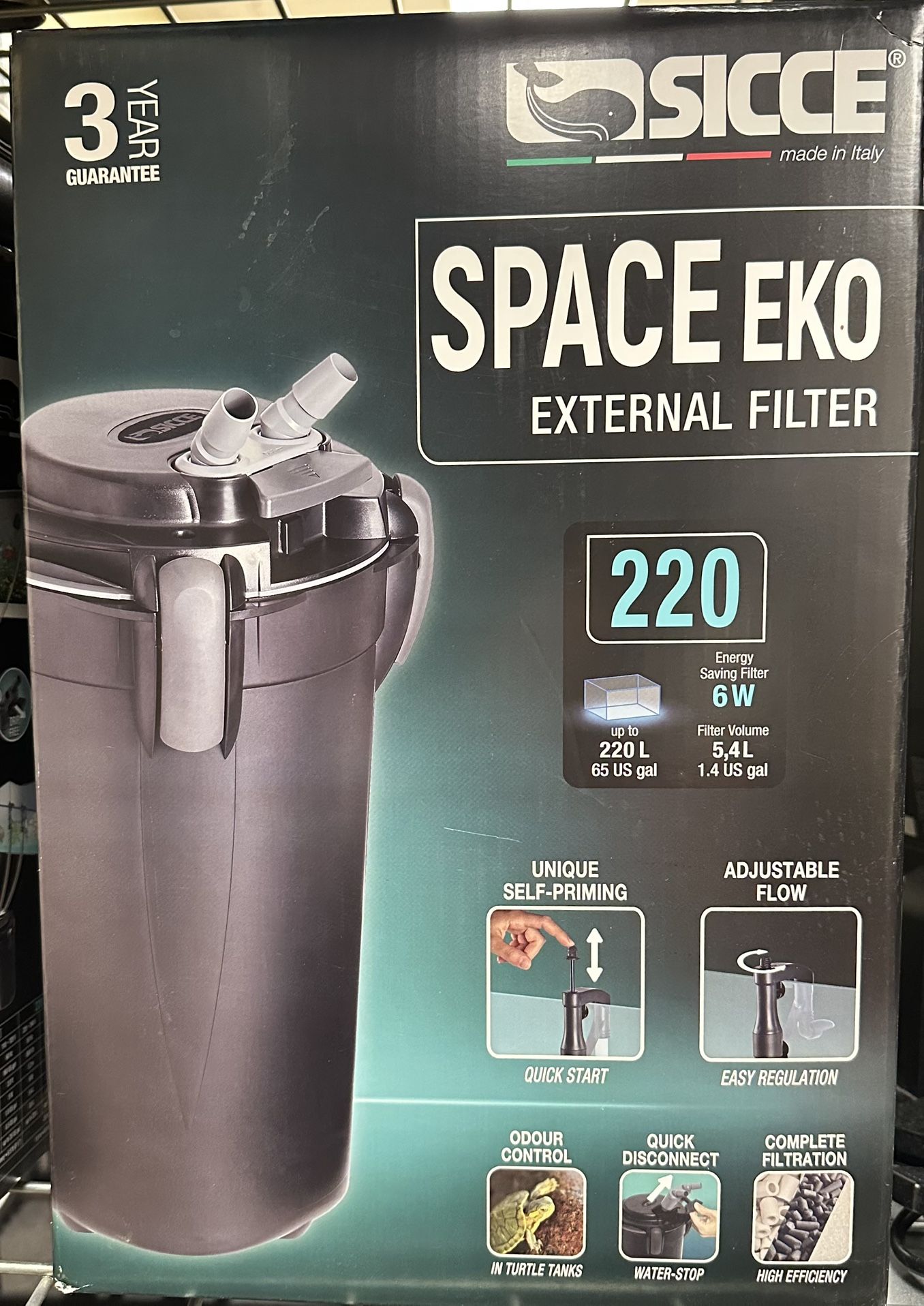 SICCE SPACE EKO 220 CANISTER FILTER