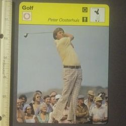 1979 Sportscaster Golf Peter Oosterhuis The Child Prodigy  Sports Photo Large Over-sized Card HTF Collectible Vintage Italy