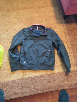 Men's Small Tommy Hilfiger Windbreaker Jacket Black