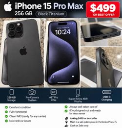 iPhone 15 Pro max 256 GB