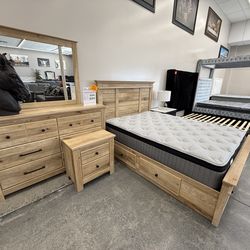 4 PC QUEEN BEDROOM SET