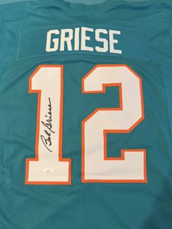 Bob Griese Signed Jersey #12 🏈 JSA Authenticated – Dolphins Legend