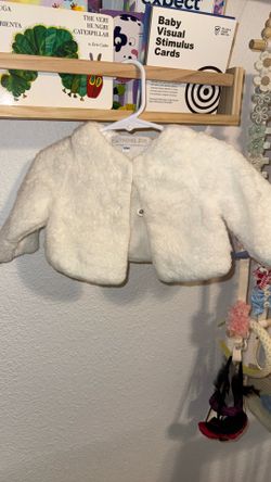 Baby Girl Furry Sweater 6/9 Months