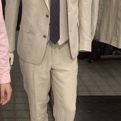 Calvin Klein Linen Suit Size 18 Regular