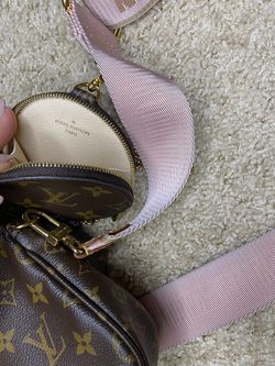 Authentic Louis Vuitton Multi Pochette Accessories Pink Strap for