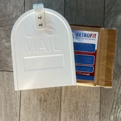 Brand New White Retro Fit standard size Mailbox Cover