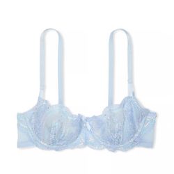Wicked Iridescent Embroidery Unlined Balconette Bra