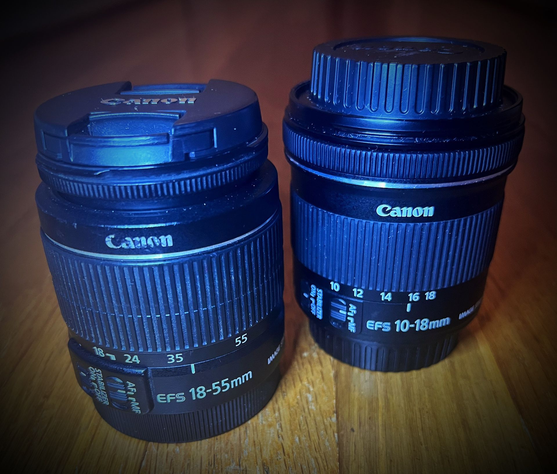 Canon 10-18mm and 18-55mm Lenses