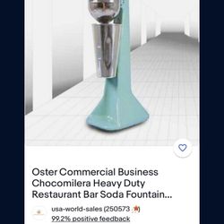 Oster Commercial Business Chocomilera Heavy Duty Restaurant for