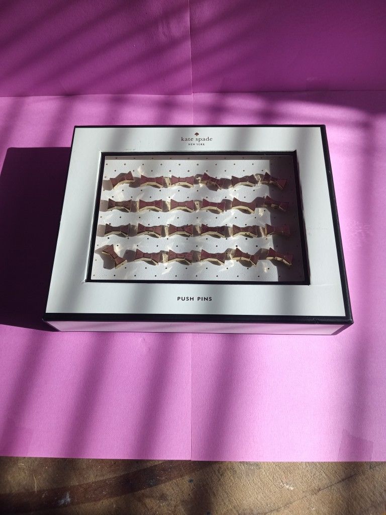 Kate Spade New York Bowtie Push Pins METAL