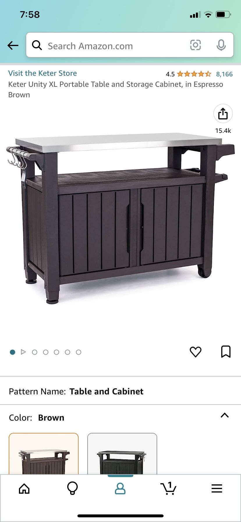 Keter Outdoor Bbq Prep Table And Storage for Sale in Phillips