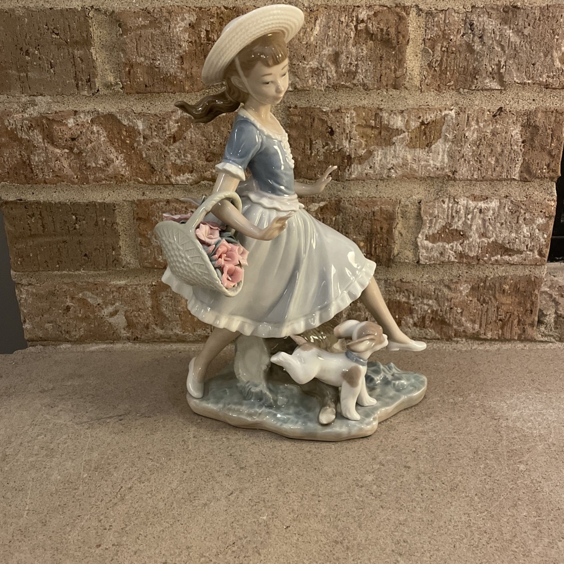 Lladro “Country Lass with Dog” #4920