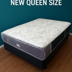 New Queen Mattress And Box Spring 2pc Bed Frame Is Not Included 