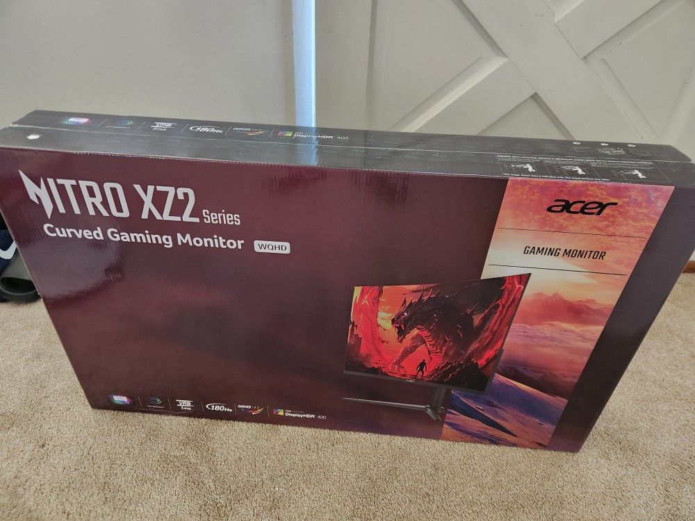 Acer Nitro XZ2 Series 31.5” Curved Gaming Monitor – WQHD – Brand New