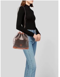 Celine bucket bag PVC leather