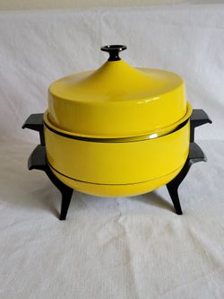 Vintage Retro 70's Yellow Fonde Set