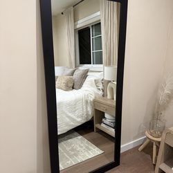 Black Floor Mirror 71 inch