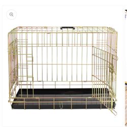 Dog Crate Wire Folding Size 30” Inch Medium With Tray Only 