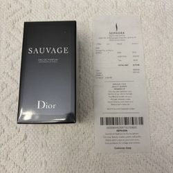 Brand New With It  Receipt, DIOR Sauvage 