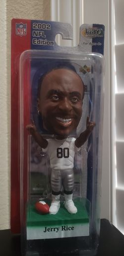 2002 Upper Deck Jerry Rice Oakland Raiders Playmakers Bobblehead * Collectible Card* Included NEW Factory Sealed Authentic