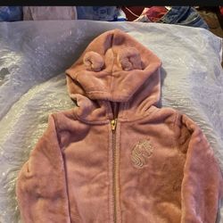 Beautiful Velour Jacket With Hoodie